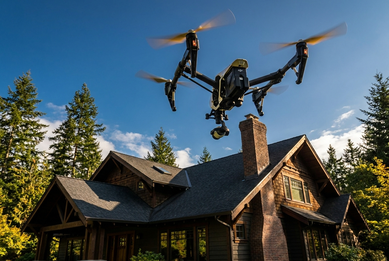 Drone roof survey